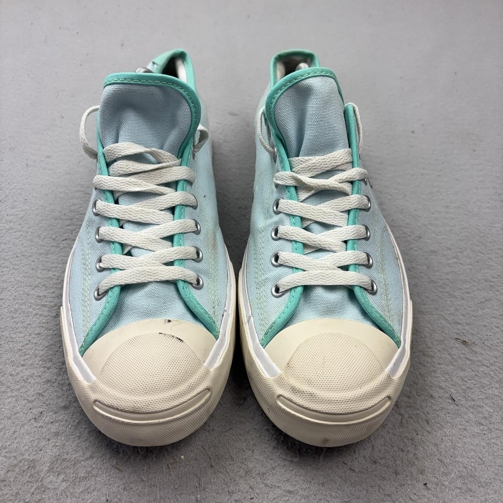 Converse Jack Purcell Shoes Mens Size 10.5 Blue Canvas Low Top Sneakers - Picture 2 of 16